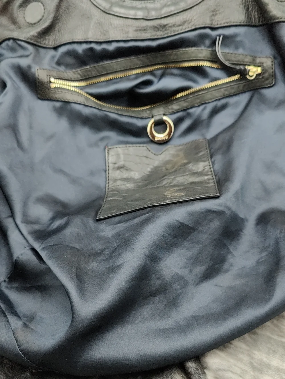 DKNY Black Hobo Bag